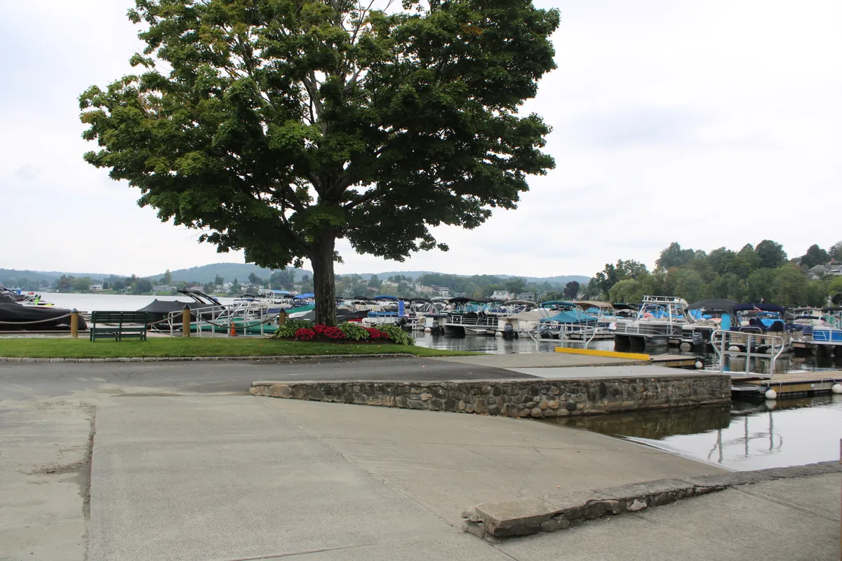 The club's private boat launch